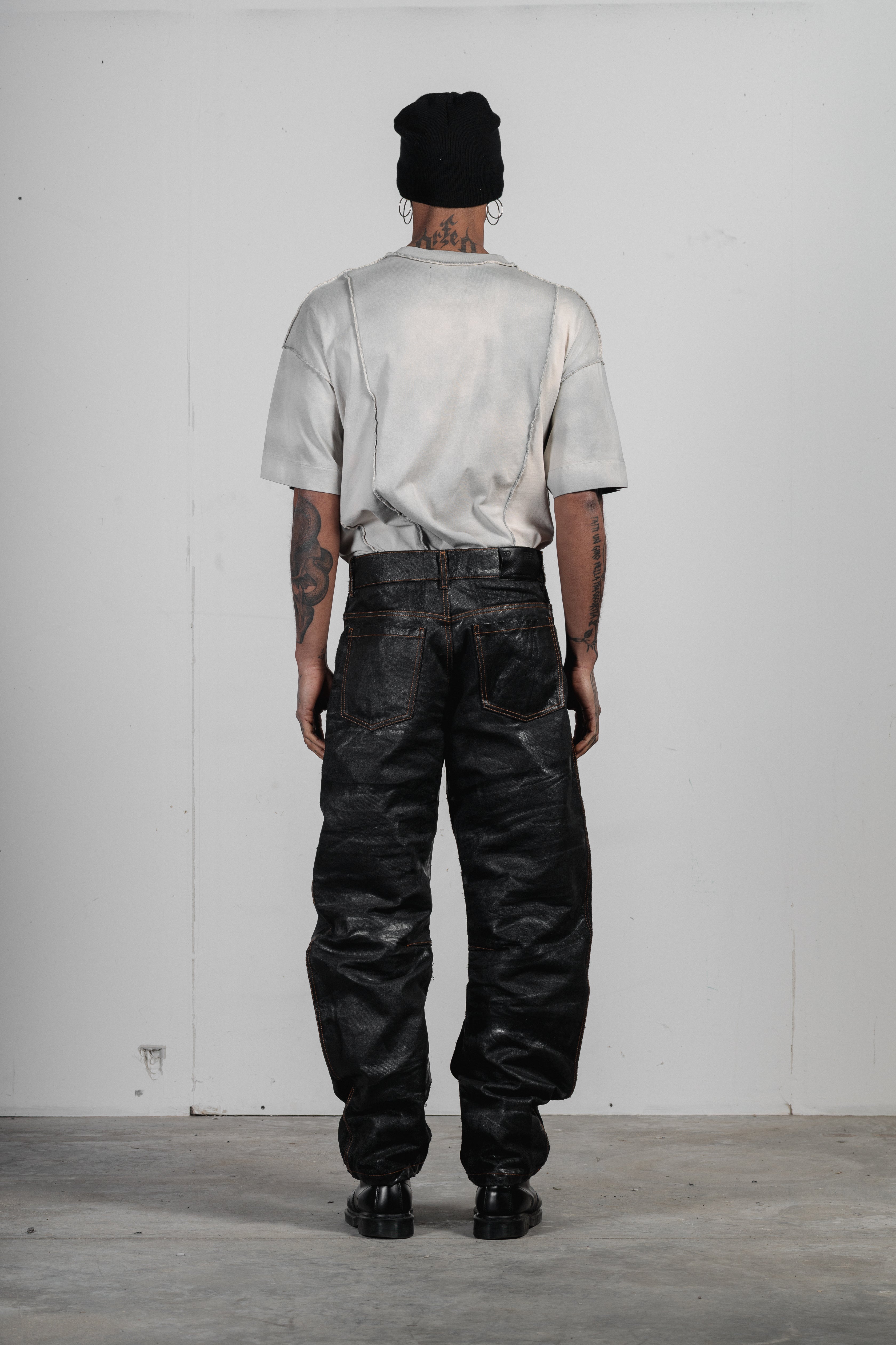 LUCAS - BLACK JEANS PRINTED