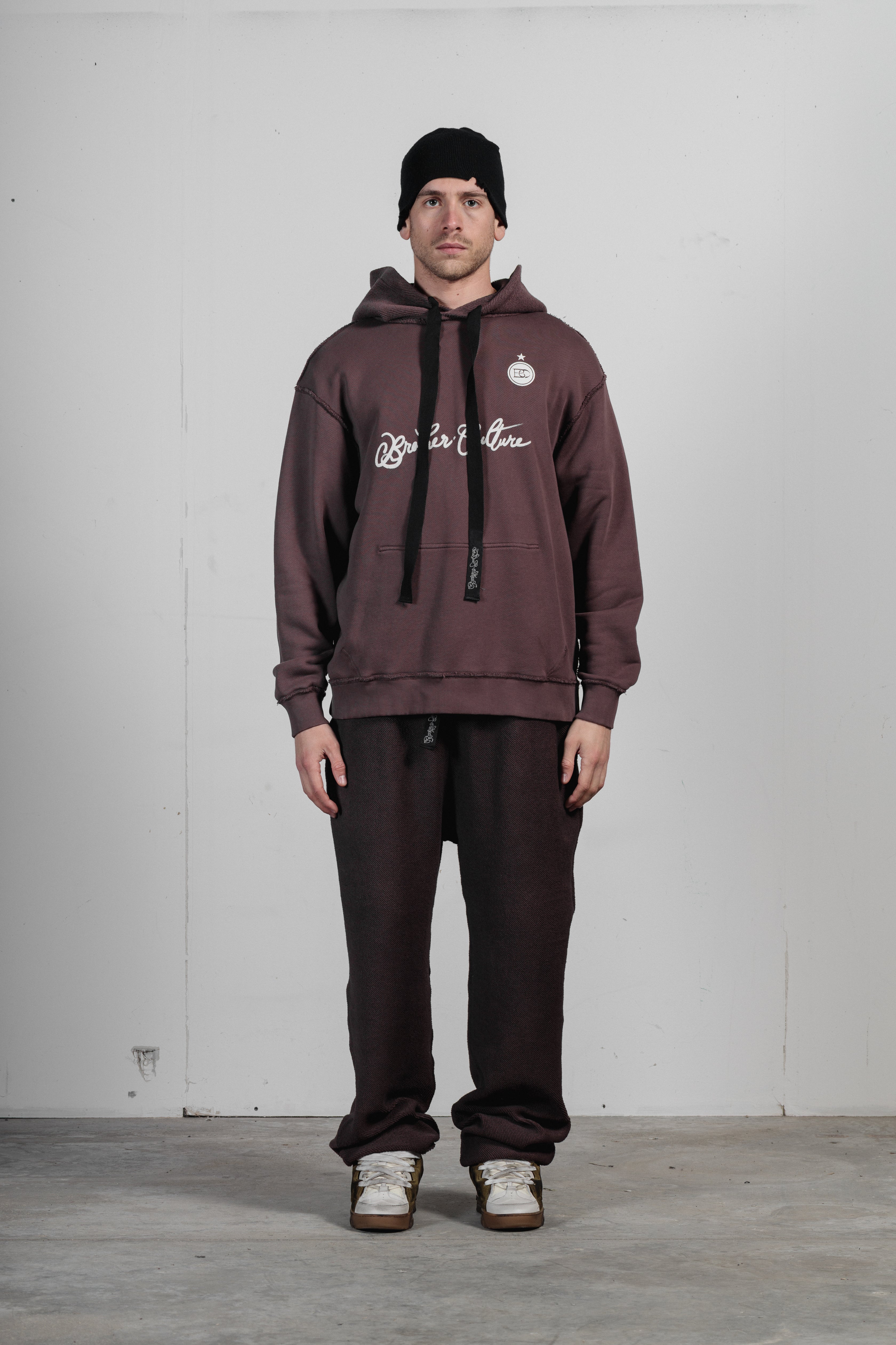 EQUIPO HOODIE/REV - BRICK RED