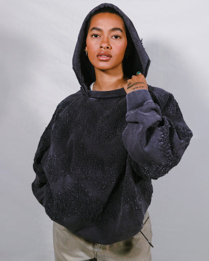 After-hood Sweatshirt marble black