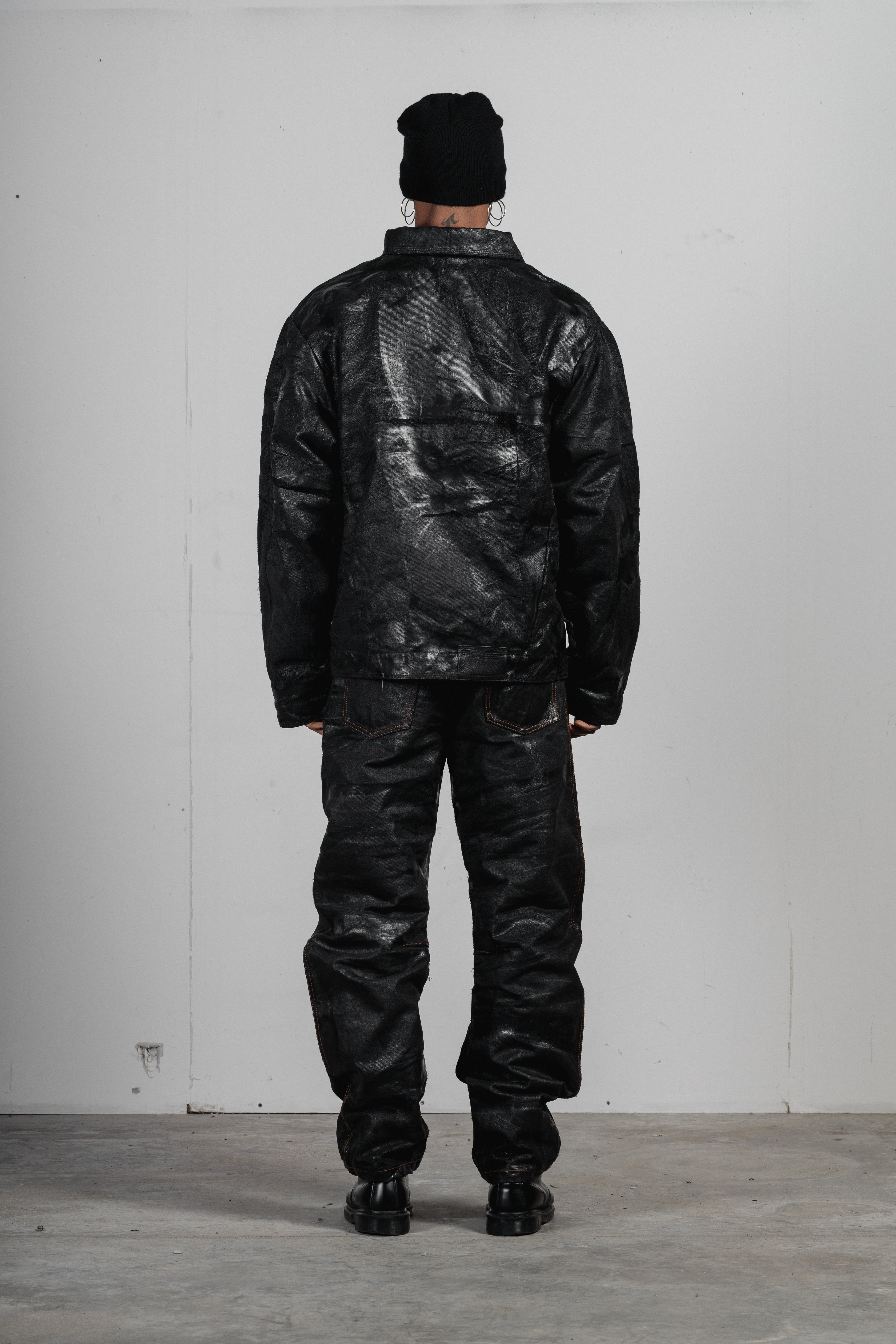 NOLAN - BLACK JEANS PRINTED