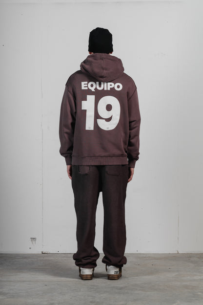 EQUIPO HOODIE/REV - BRICK RED