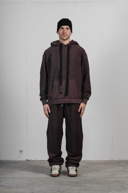 EQUIPO HOODIE/REV - BRICK RED