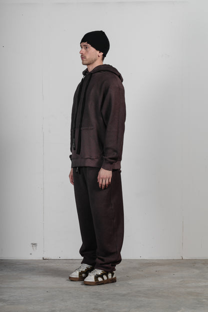 EQUIPO HOODIE/REV - BRICK RED